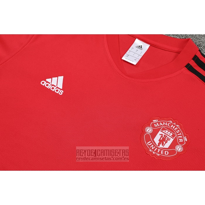 Chandal del Manchester United Manga Corta 2022-2023 Rojo - Pantalon Corto